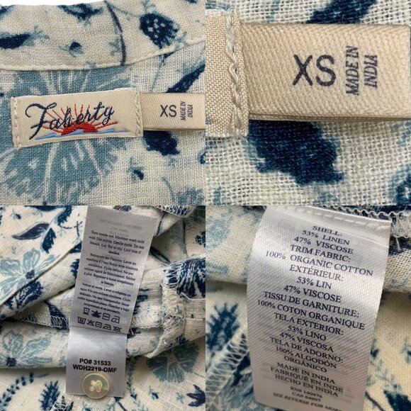 Faherty Blue Floral Mini Dress - Picture 7 of 12